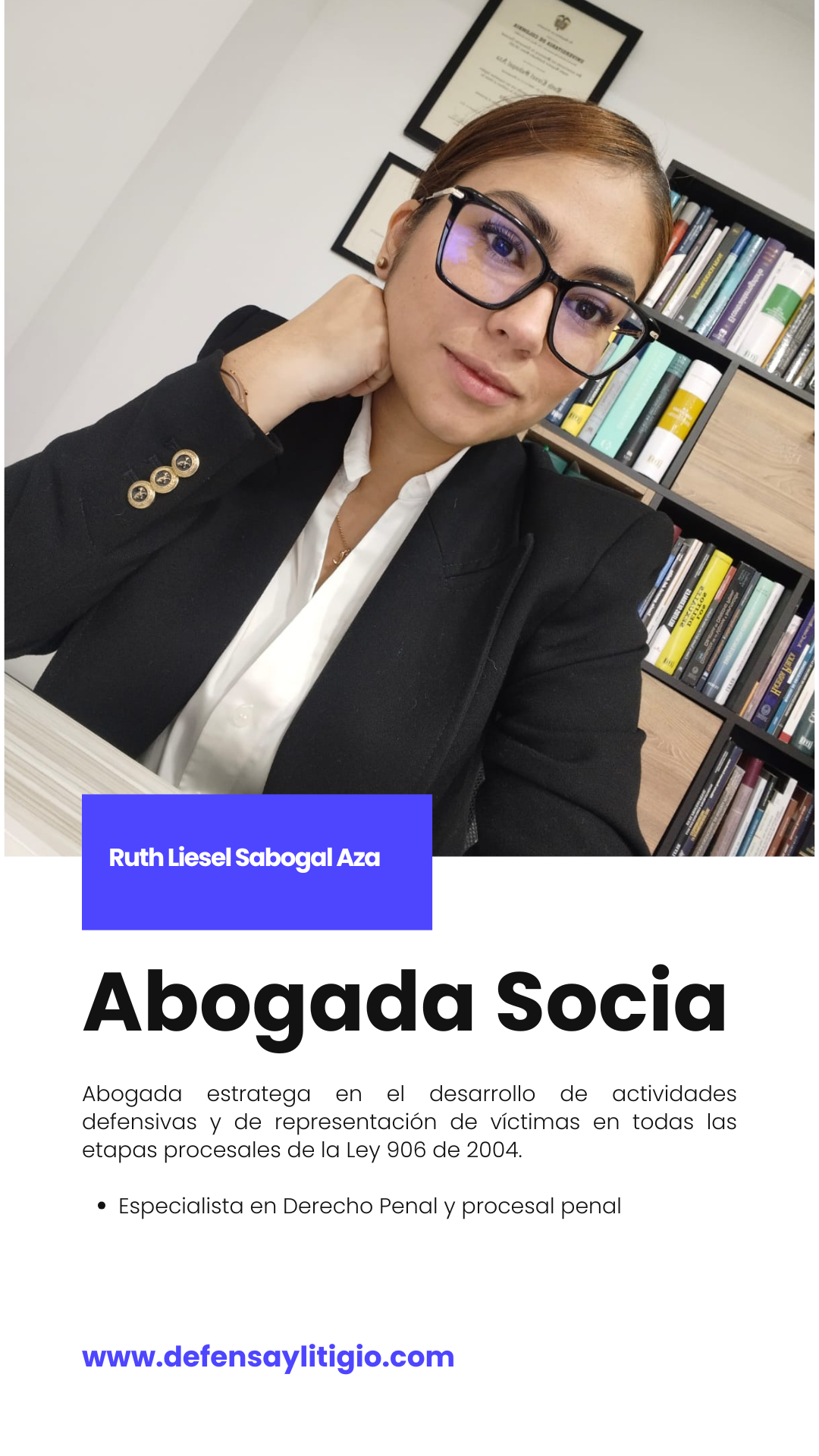 Ruth Liesel Sabogal Aza - Abogada Socia